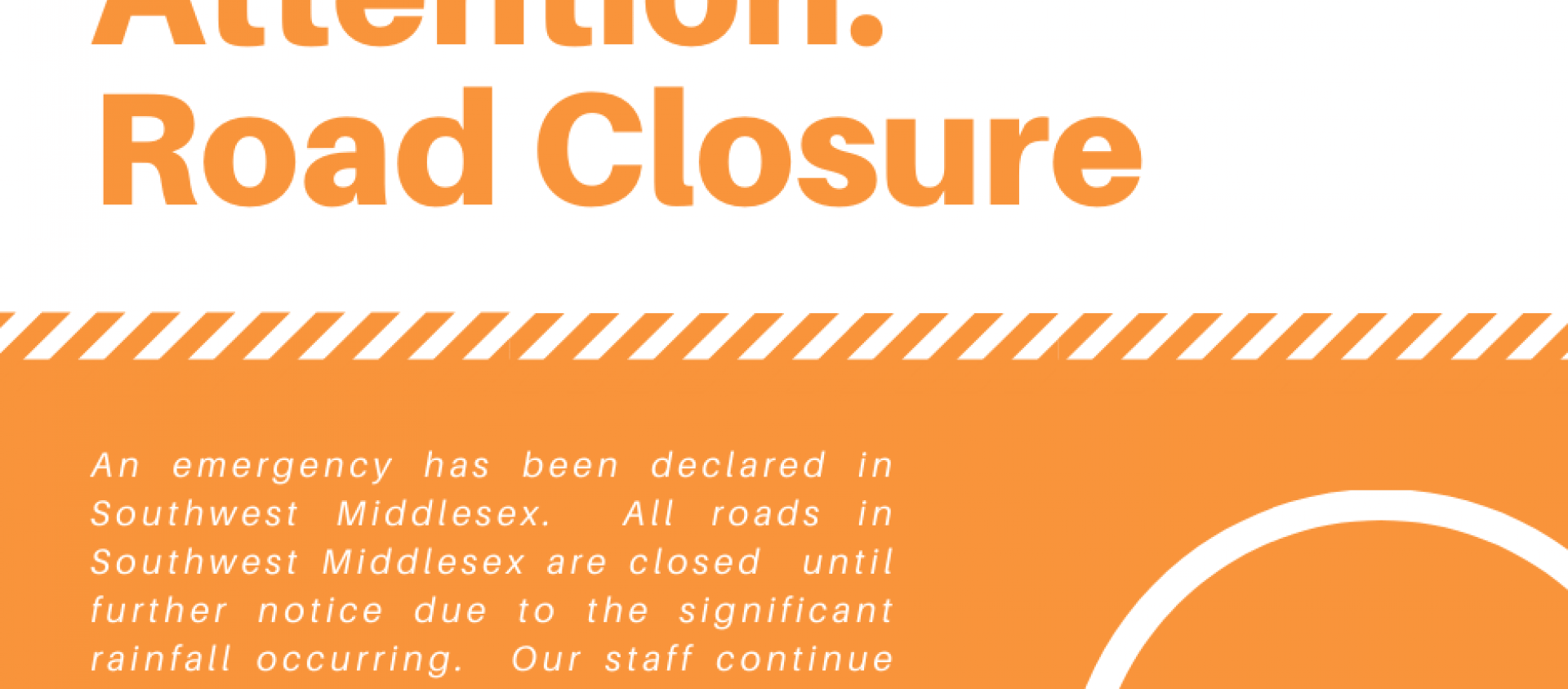 Emergency Road Closure Emergency Road Closure Image